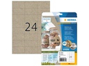 HERMA Universal-Etiketten 70 x 36 mm, 20 Blatt, Braun