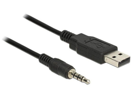 [90047644 377429] Delock USB 2.0-Kabel TTL 3.5 mm 4 Pin (5 V) USB A - Klinke 1.8 m