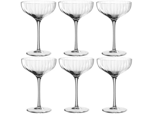 [90280838 1329165] Leonardo Champagnerglas Poesia 260 ml, 6 Stück, Transparent