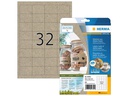 HERMA Universal-Etiketten 48.3 x 33.8 mm, 20 Blatt, Braun