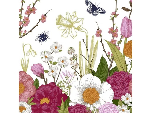 [90281229 1512602] Paper + Design Papierservietten Spring Moment 33 cm x 33 cm, 20 Stück