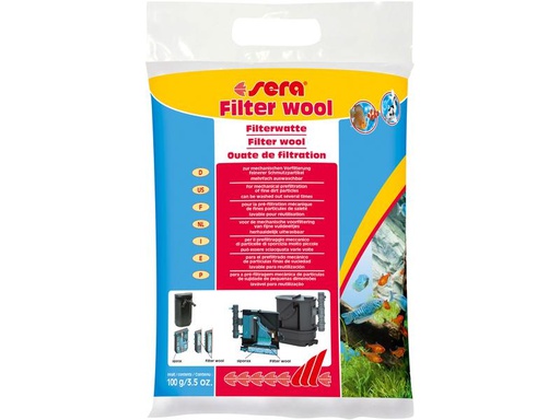 [90281280 1479104] sera Filterzubehör Filterwatte, 100 g