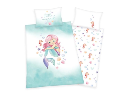 [90281432 1522112] Herding Kinder Bettwäschegarnitur Little Mermaid 160 x 210 cm