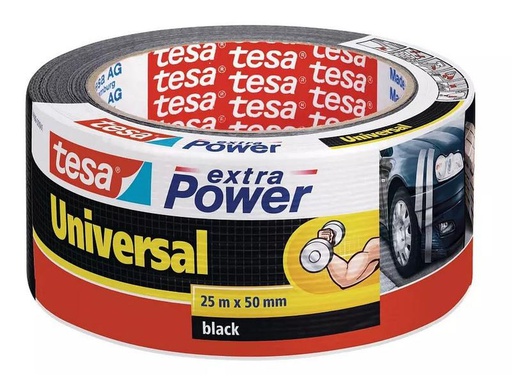 [90281451 1510368] tesa Gewebeband -Set Universal, 50 mm x 25 m, 3 Rollen, Schwarz