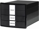 HAN Schubladenbox Impuls 3 Schubladen, Schwarz