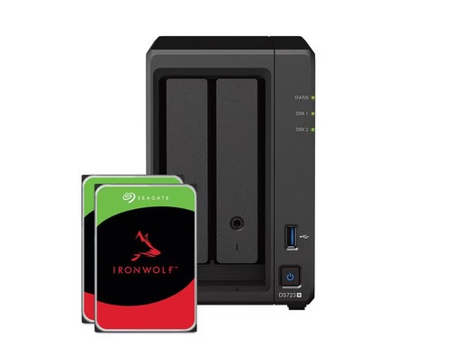 [90281605 1524314] Synology NAS DiskStation DS723+ 2-bay Seagate Ironwolf 8 TB