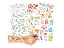 Papierdrachen Tattoo Set Roboter und Monster
