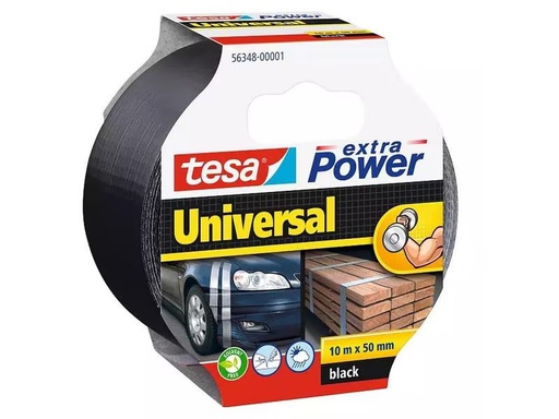 [90281667 1510366] tesa Gewebeband -Set Universal, 50 mm x 10 m, 3 Rollen, Schwarz