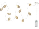 Star Trading Lichterkette Shimmer, 10 LEDs, 1.35 m, Beige