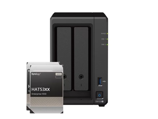 [90281729 1524322] Synology NAS DiskStation DS723+ 2-bay Synology Enterprise HDD 8 TB