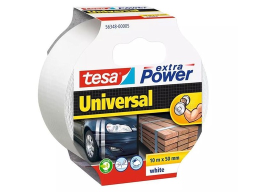 [90281920 1510381] tesa Gewebeband -Set Universal, 50 mm x 10 m, 3 Rollen, Weiss