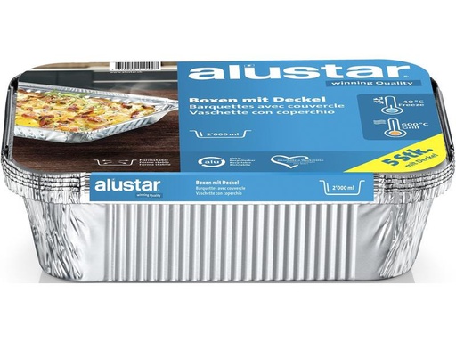 [90281939 1528243] Alustar Grillschale 26 x 19 x 5.6 cm, 5 Stück