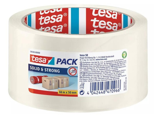 [90281952 1510396] tesa Klebeband -Set Solid &amp; Strong, 6x 50 mm x 66 m, Transparent