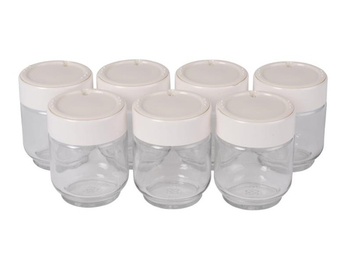 [90282144 326326] Moulinex Joghurtgläser 7 Stück, 0.15 l, Transparent