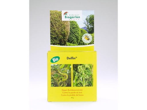 [90282469 1518686] Andermatt Biogarten Insektizid BIO Delfin Buchsbaumzünsler, 2 x 45 g