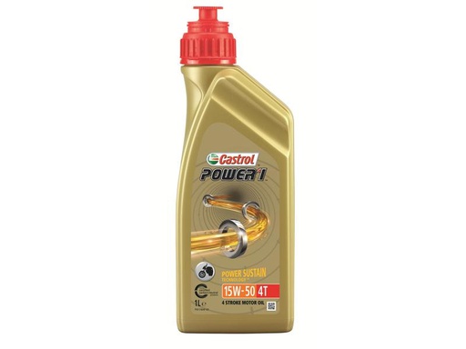 [90282576 1520308] Castrol Motorenöl Power 1 4T 15W-50, 1 l