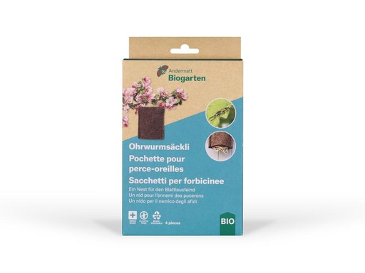 [90282698 1518709] Andermatt Biogarten BIO Ohrwurmsäckli, 4 Stück