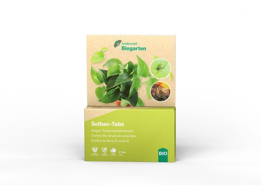 [90282833 1518727] Andermatt Biogarten Pflanzenschutz BIO Solbac Tabs, 9 Stück