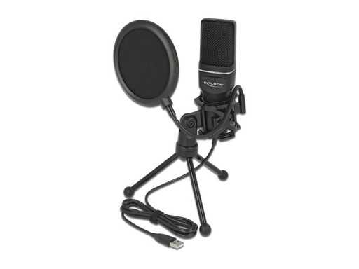 [90047895 1087457] Delock Kondensatormikrofon USB für Gaming &amp; Podcasting