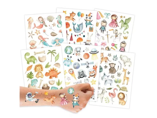 [90282970 1522091] Papierdrachen Tattoo Set Bunter Mix