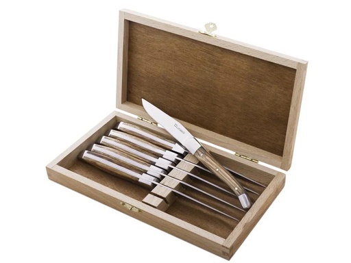 [90282991 1450048] Sola Steakmesser-Set Basic Country Lunasol 6 Stück, Zebrano