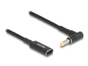 Delock Ladekabel USB-C zu HP 4.8 x 1.7 mm 90° gewinkelt, 15 cm