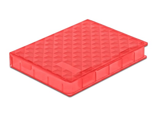 [90004771 1181456] Delock Schutzgehäuse für 2.5″ HDD / SSD rot