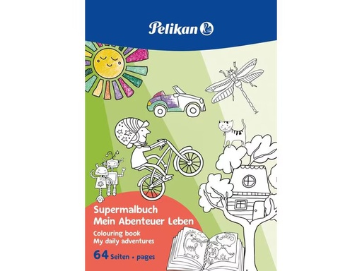 [90283529 1496879] Pelikan Malbuch Mein Abenteuer Leben 64 Seiten, FSC