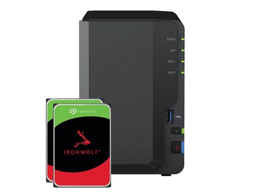 [90283552 1531890] Synology NAS DiskStation DS223, 2-bay Seagate Ironwolf 8 TB
