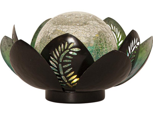 [90283565 1523376] Star Trading Gartenlicht Solardekoration Lilly, Ø 24 cm, Silber