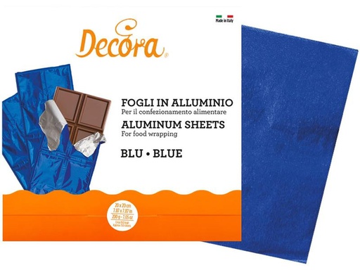 [90283644 1528133] Decora Alufolie 20 cm x 0.2 m, Blau
