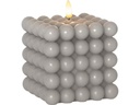 Star Trading LED-Kerze Pillar Flamme Dot, 10 x 12.5 cm, Braun