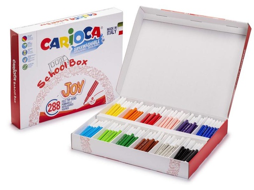 [90283672 1529602] Carioca Schoolbox Joy 288-teilig