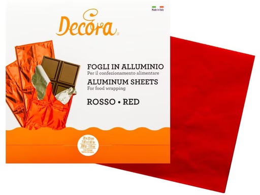 [90283748 1528132] Decora Alufolie 20 cm x 0.2 m, Rot