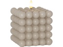 Star Trading LED-Kerze Pillar Flamme Dot, 10 x 12.5 cm, Beige