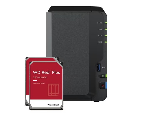 [90283847 1531904] Synology NAS DiskStation DS223, 2-bay WD Red Plus 4 TB