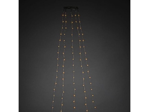 [90283874 900757] Konstsmide LED Baummantel 3 m Silber, mit 300 LED, Indoor