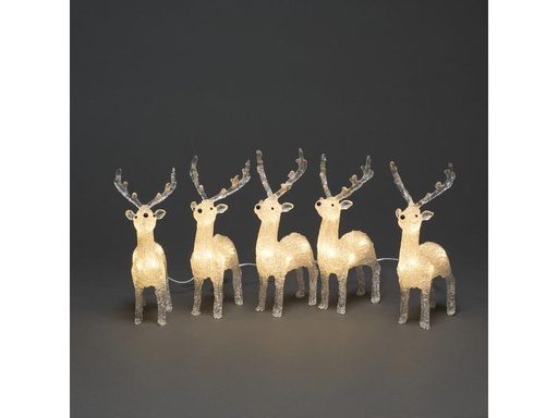 [90283901 1030061] Konstsmide LED-Figur Rentier 5 x 8 LED
