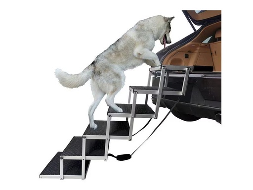 [90283913 1518737] SwissPet Hundetreppe, 6 Stufen, Aluminium