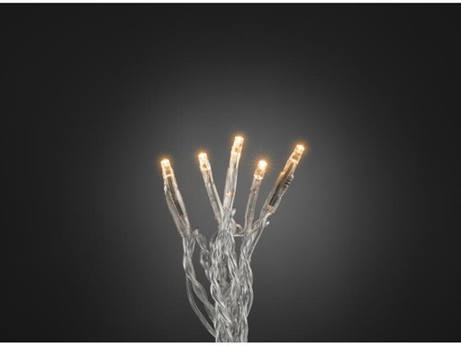 [90284014 428422] Konstsmide LED-Lichterkette 3.43 m Transparent, mit 50 LED, Indoor