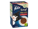 Felix Nassfutter Soup Original Fleisch, 6 x 48g