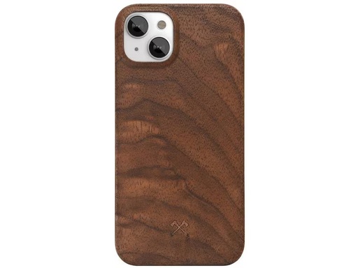 [90284636 1535806] Woodcessories Back Cover Slim Case iPhone 14 Plus Walnuss