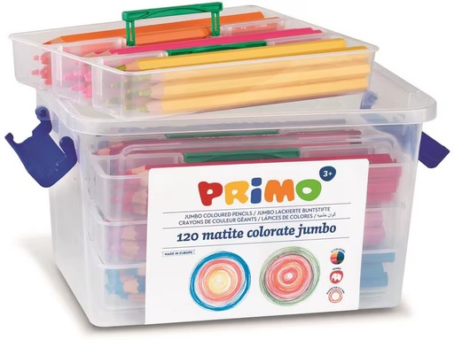 [90284714 1529605] Primo Farbstifte Schulbox Jumbo 120-teilig