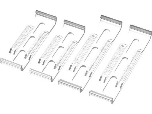 [90284987 1512617] 21CARS Kennzeichenhalterset Klick, Langformat, Transparent