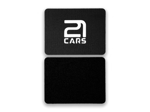 [90285011 1512621] 21CARS Kennzeichenhalterset Klett Motorrad, Schwarz