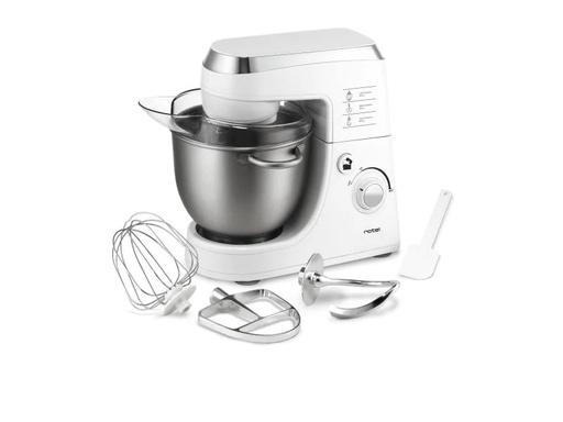 [90048130 556249] Rotel Küchenmaschine Power Mix 441 Weiss/Silber