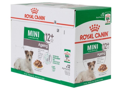 [90285072 1520121] Royal Canin Nassfutter Health Nutrition Mini Ageing 12+ Sauce, 12 x 85 g