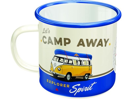 [90285140 1537444] Nostalgic Art Universaltasse Lets Camp Away 360 ml, 1 Stück, Weiss