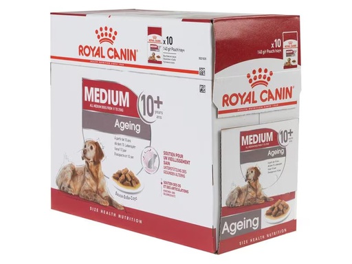[90285181 1520124] Royal Canin Nassfutter Health Nutrition Medium Ageing 10+, 10 x 140g