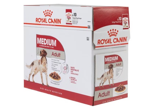 [90285193 1520123] Royal Canin Nassfutter Health Nutrition Medium Adult Sauce, 10 x 140 g